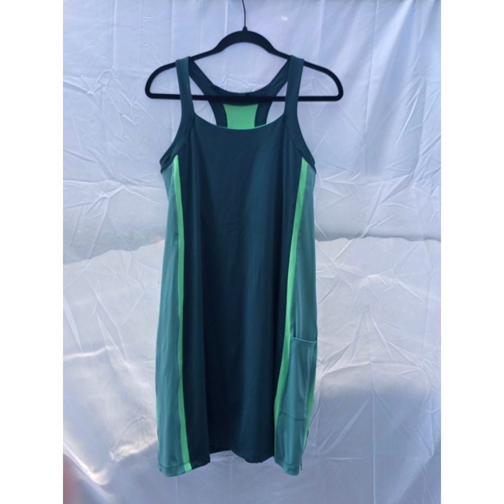 Cotopaxi Cala Active Dress Womens Medium Green Teal Racerback Hiking Pocketed